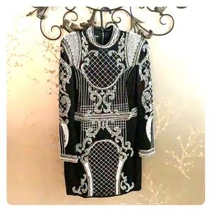 Beautiful glamorous dress with Pearls